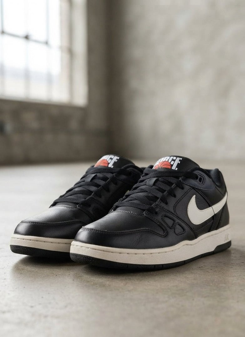 Nike Court Vision Low Black/White – Original Thrifted Sneakers | AWRA