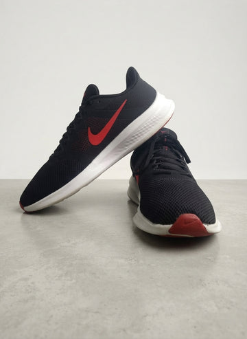 Nike Downshifter Black Red Athletic Running Shoes  | AWRA