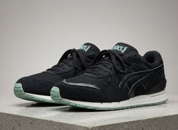 Asics Black Mint Accent Casual Running Sneakers | AWRA