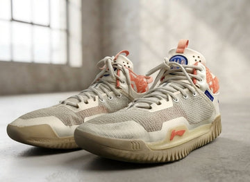Sneaker Off-White Peach Knit High-Top Shoes | AWRA
