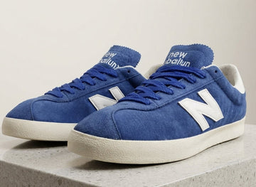 Blue Retro Casual Sneakers with White Logo | AWRA