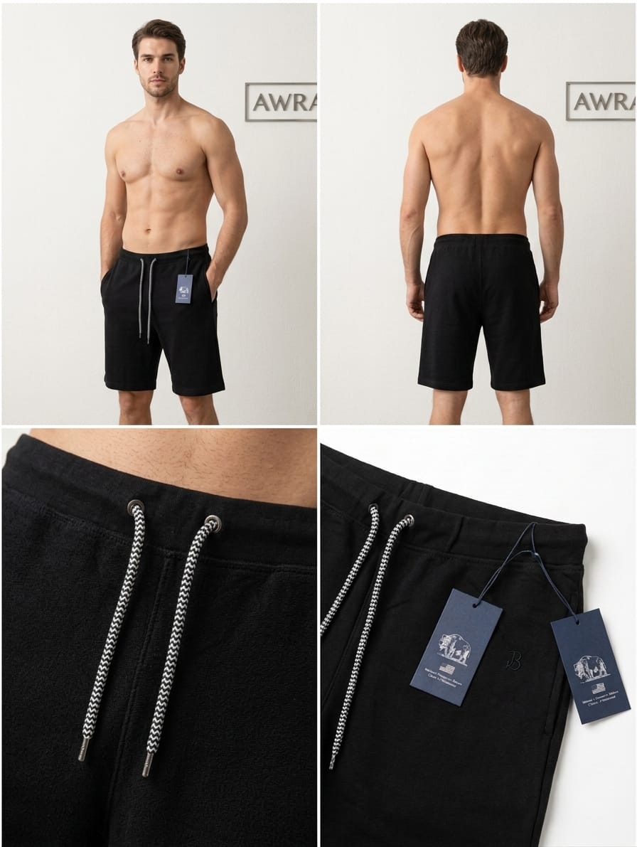 AWRA men's black casual shorts