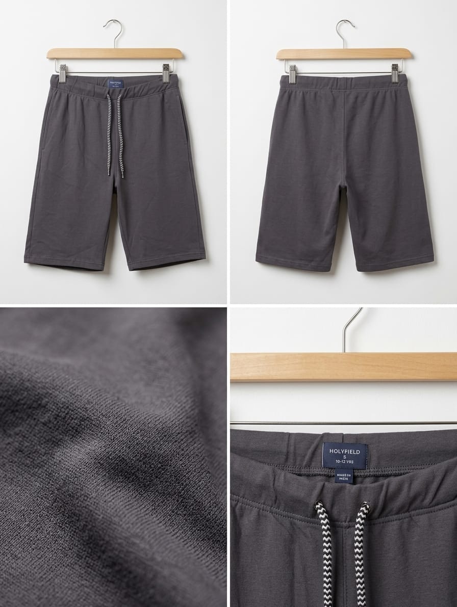 ALT Text: AWRA men's light grey casual shorts
