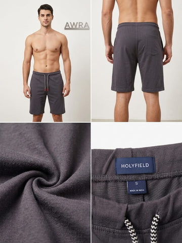ALT Text: AWRA men's light grey casual shorts