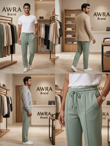 AWRA Men's Sea Blue Jogger Pants | AWRA