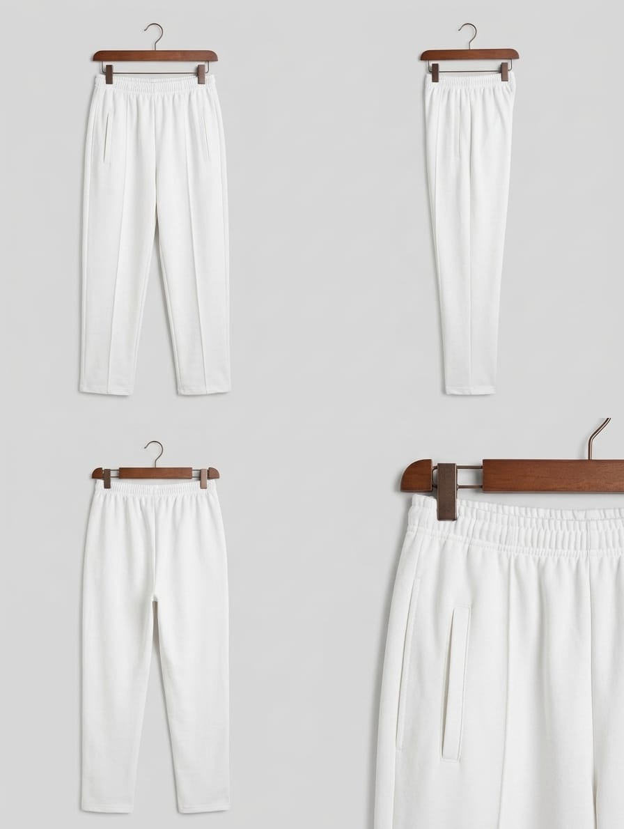 Men’s Tailored Pin-tuck Trousers – Off-White | AWRA