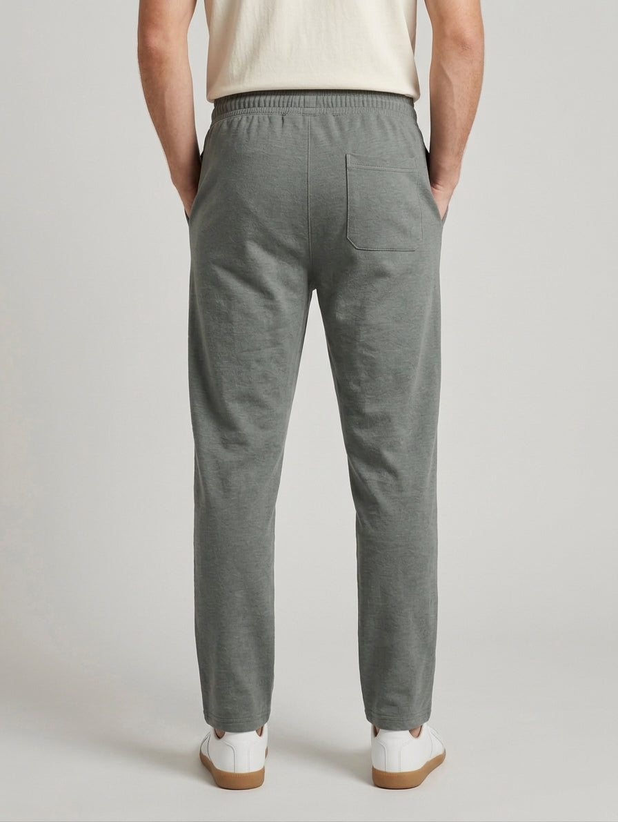 Men’s Casual Minimalist Trousers – Slate Sea Green | AWRA