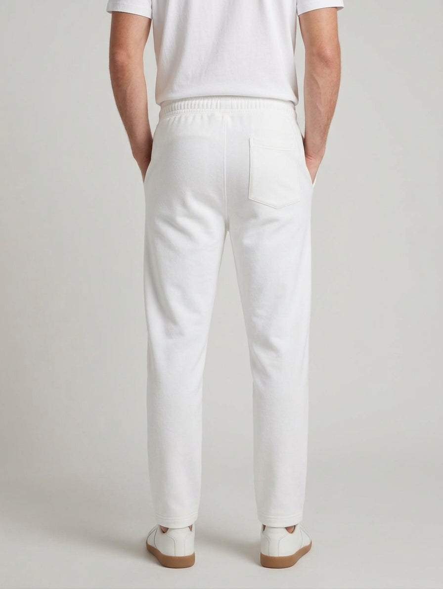 Men’s Tailored Pin-tuck Trousers – Off-White | AWRA