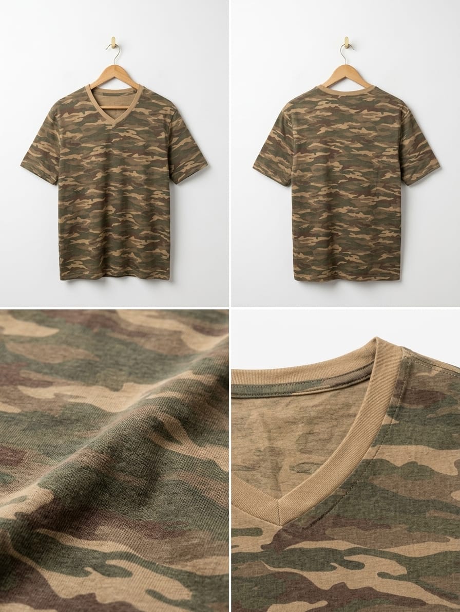 Men's Premium Camouflage Polo T-Shirt | AWRA