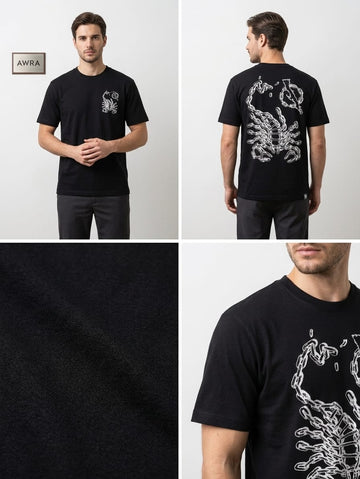 Scorpion Graphic T-Shirt – Black | AWRA