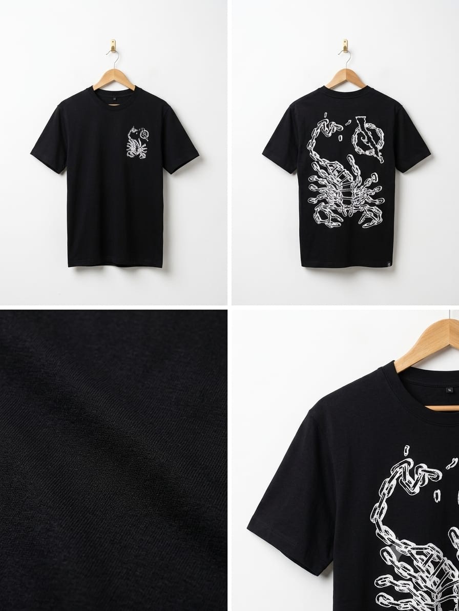Scorpion Graphic T-Shirt – Black | AWRA