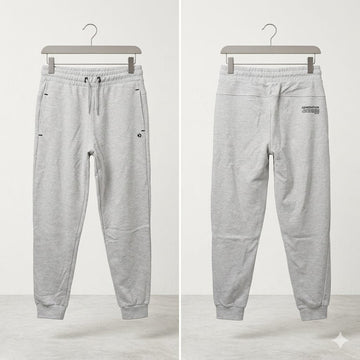Men’s Premium Tech Fleece Joggers – Heather Grey