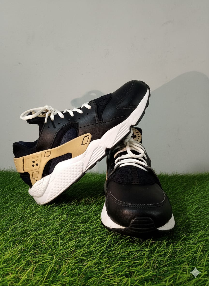VIP Stylish Casual Sports Sneakers for Men – Black & Beige